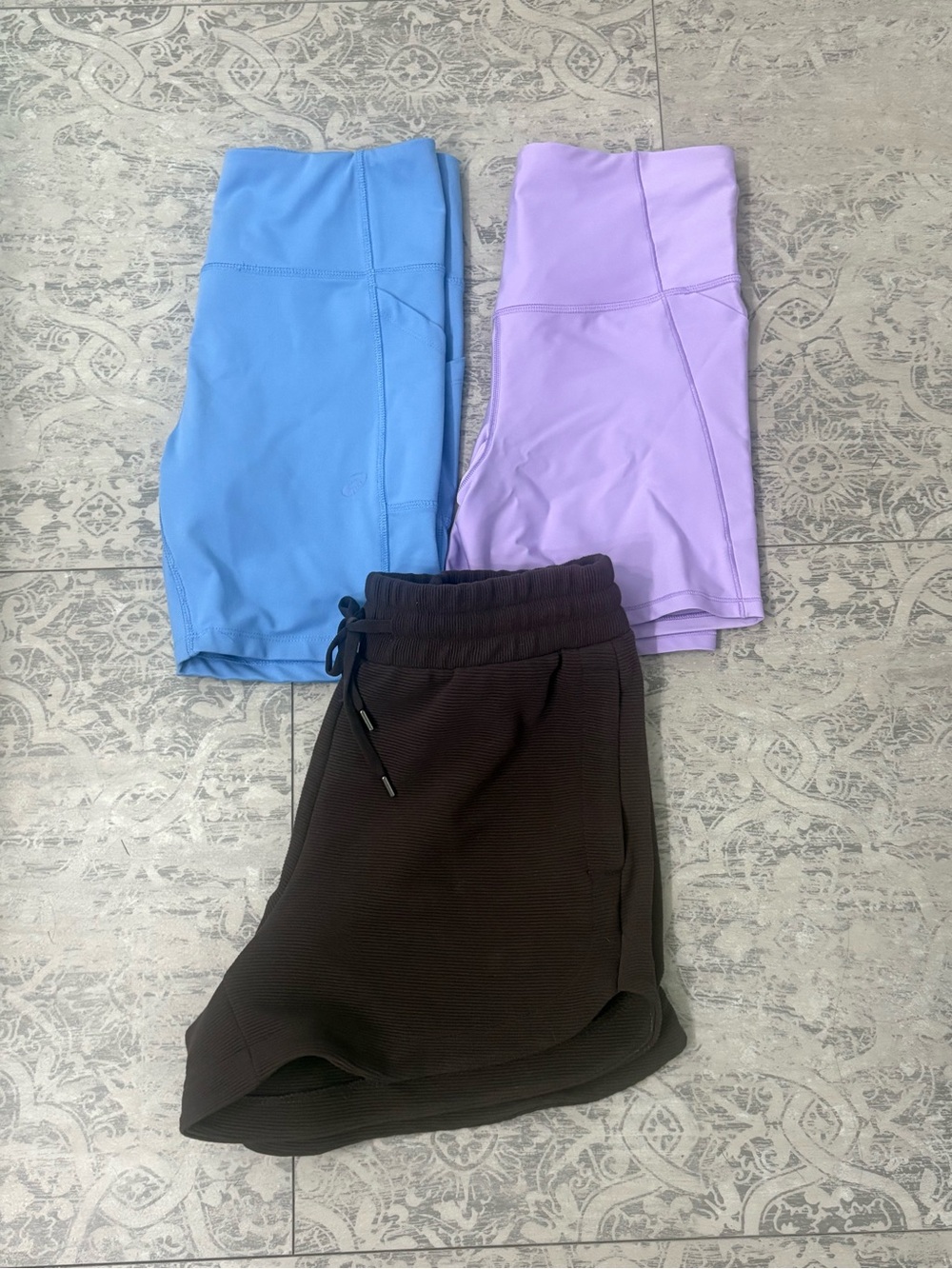 BUNDLE | 3 Pairs Womens Athletic Shorts | Biker & Scuba Knit | S/M - Picture 1 of 6